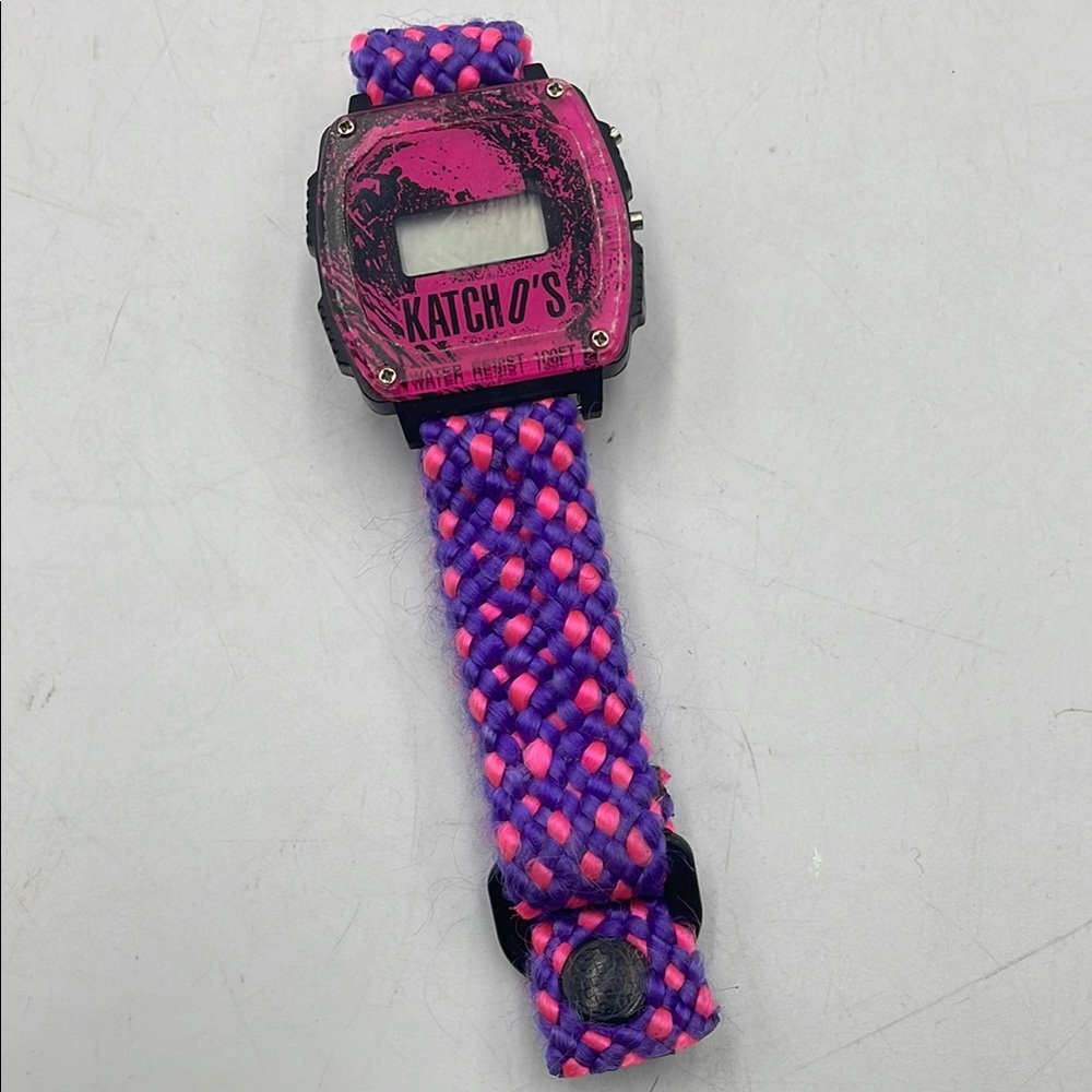 Katcho’s Pink and Purple Braided Watch untested